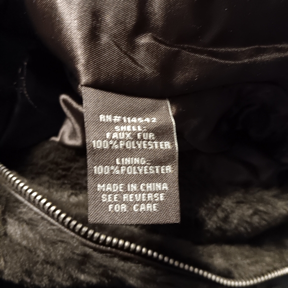 JOUJOU chocolate faux fur jacket Snall NWT - Picture 4 of 4